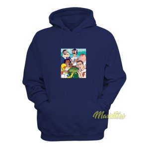 Simpson Smoking Weed and Hank Hill Hoodie 1