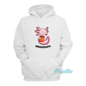 Snaxolotl Kawaii Axolotl Eating Chips Hoodie 1