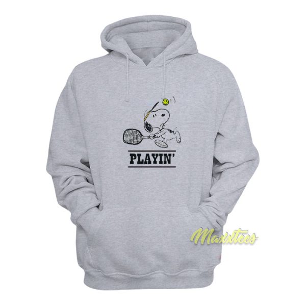 Snoopy Playing Tennis Hoodie