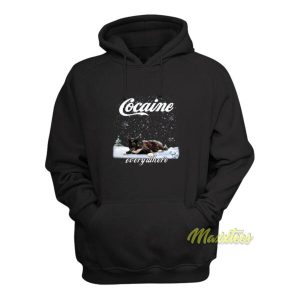 Snow Black Cat Cocaine Everywhere Hoodie 2