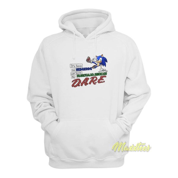 Sonic Hedgehog Marijuana Smoker Dare Hoodie