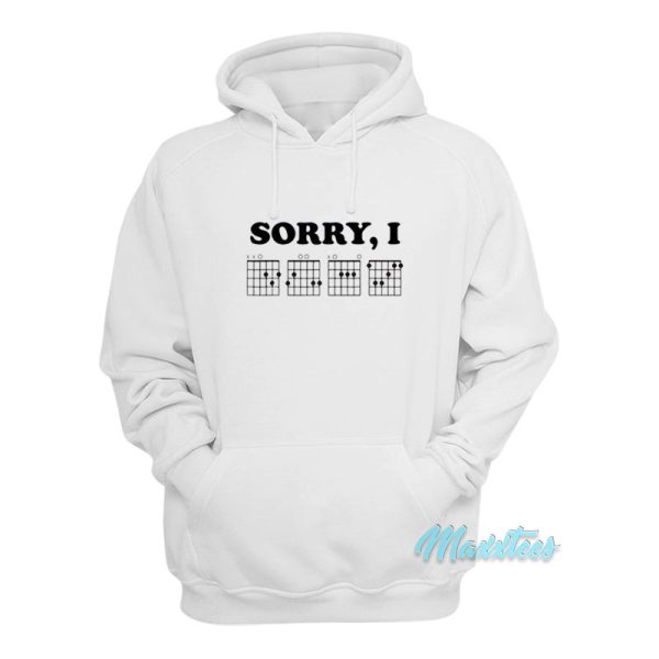 Sorry I DGAF Hidden Massage Guitar Chords Hoodie