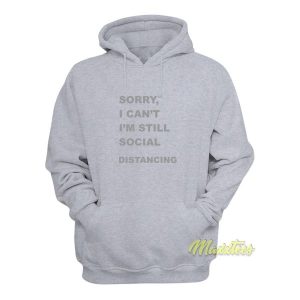 Sorry ICant Im Still Social Distancing Hoodie 2
