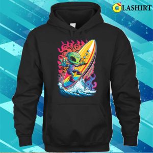 Alien Funny T shirt The Funky Alien Surfer T shirt 3