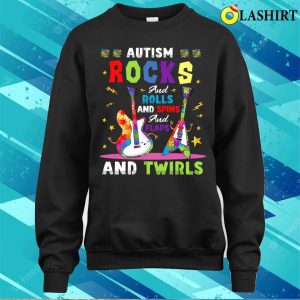 Autism Awareness T shirt Autism Rocks And Rolls Funny Autism Awareness Month T shirt 4