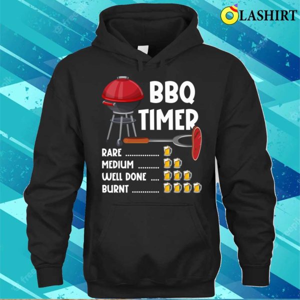 Bbq T-shirt, Funny Bbq Timer Barbecue Grill T-shirt