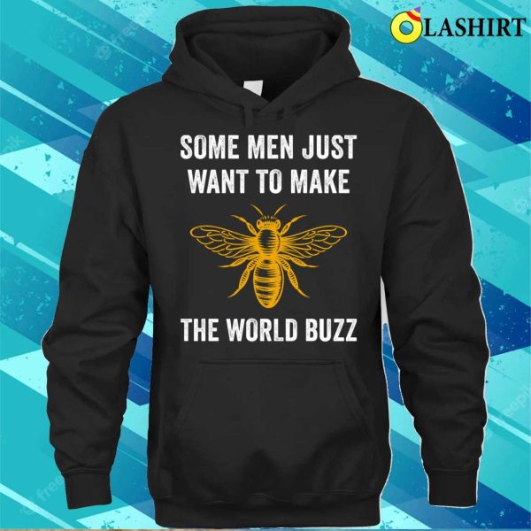 Beekeeper T-shirt, Funny Beekeeper Bee Make The World Buzz Beekeeping T-shirt