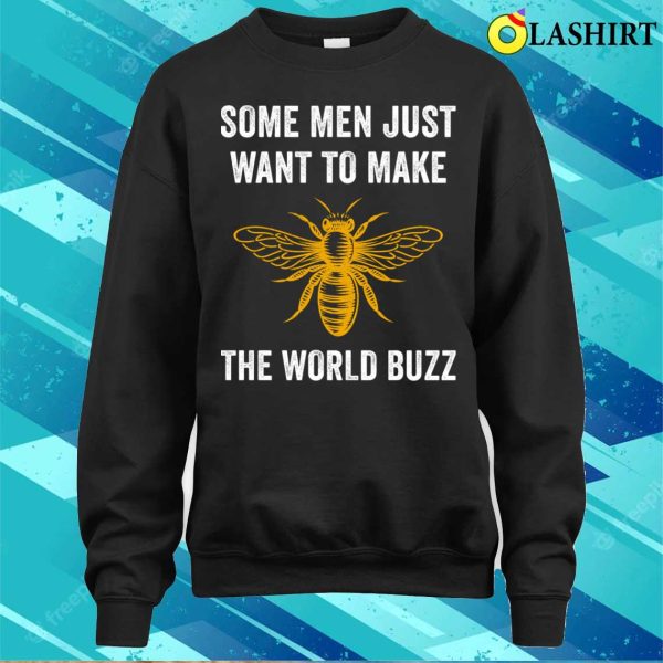 Beekeeper T-shirt, Funny Beekeeper Bee Make The World Buzz Beekeeping T-shirt