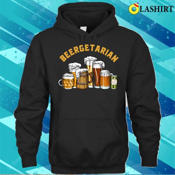 Beergetarian Beer T-shirt, Funny Brewing Beer Lovers Beergetarian T-shirt