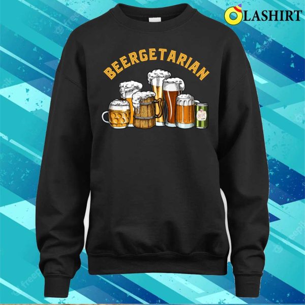 Beergetarian Beer T-shirt, Funny Brewing Beer Lovers Beergetarian T-shirt