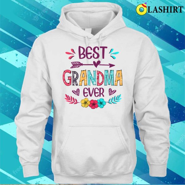 Best Grandma Ever Funny Flowers Mother’s Day 2022 T-shirt