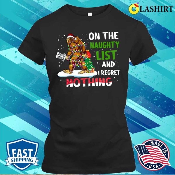 Bigfoot Funny Shirt, Bigfoot Christmas Golf Shirt Shirt