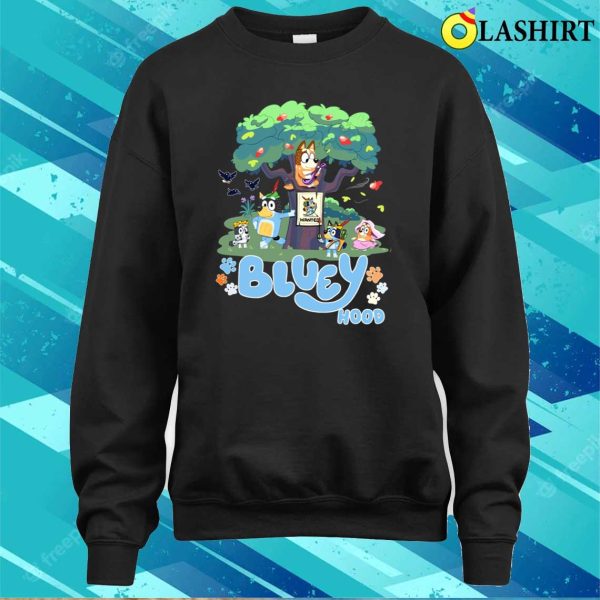 Bluey Hood Shirt, Bluey Robin Hood Shirt, Heeler Family Funny Shirt