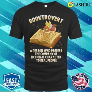Booktrovert Funny Librarian Gift T shirt 1