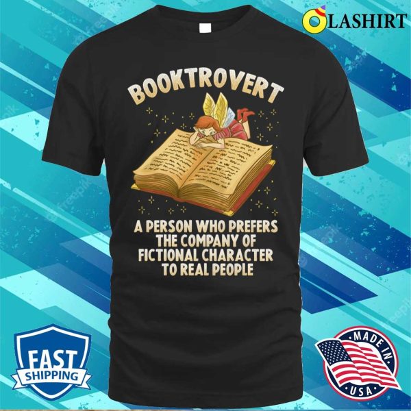 Booktrovert Funny Librarian Gift T-shirt