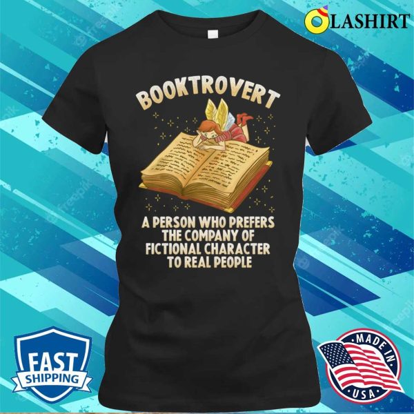 Booktrovert Funny Librarian Gift T-shirt