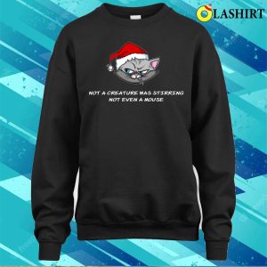Cat Lover Gifshirt Funny Christmas Carol Cat Gray Design Shirt 4