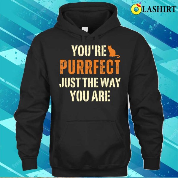 Cat Pun Funny T-shirt, Youre Purrfect Just The Way You Are T-shirt