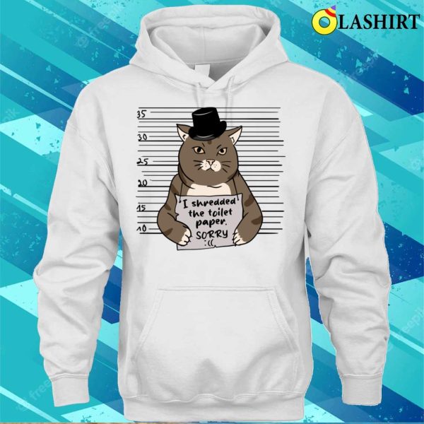 Cat T-shirt, Guilty As Charged Cute And Funny Cat Mugshot T-shirt