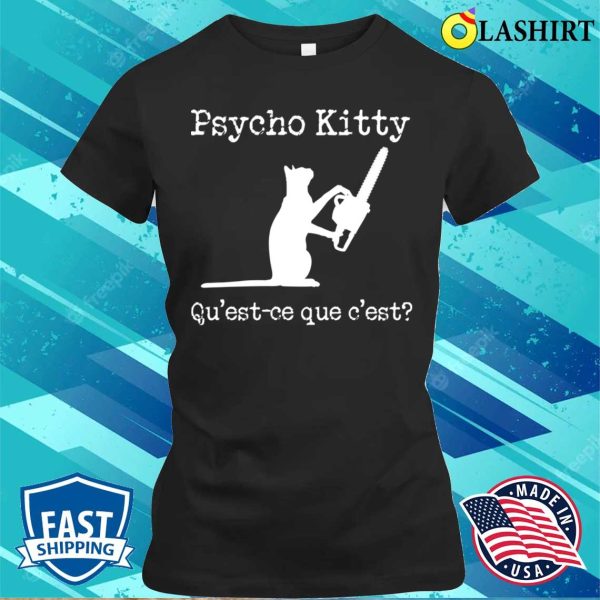 Cat T-shirt, Psycho Kitty T-shirt