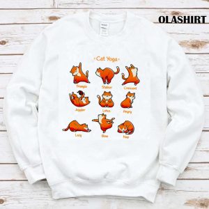 Cat Yoga Funny Cat Lover Yoga Shirt 1