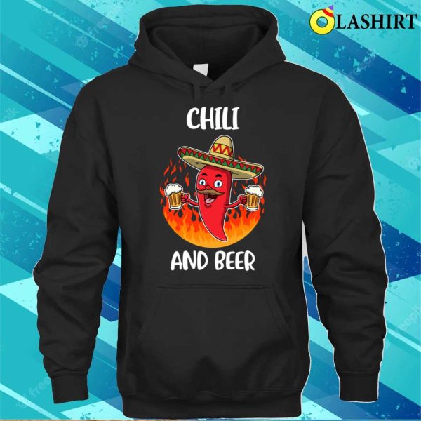 Chili And Beer Funny Spicy Food Gift T-shirt