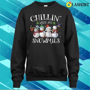 Chillin With My Snowmies Christmas Family Matching Pajamas T-shirt 3 Chillin With My Snowmies Christmas Family Matching Pajamas T shirt 4