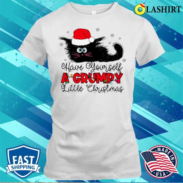 Christmas Cat T-shirt, Funny Christmas Cat T-shirt