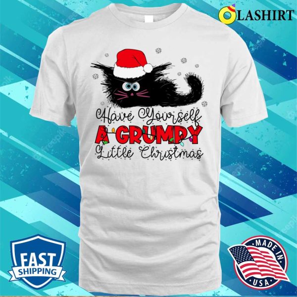 Christmas Cat T-shirt, Funny Christmas Cat T-shirt