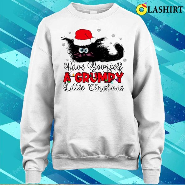 Christmas Cat T-shirt, Funny Christmas Cat T-shirt