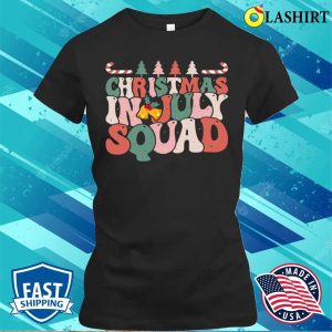 Christmas In July Squad Funny Summer Xmas Beach Vacation T shirt 2