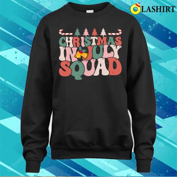 Christmas In July Squad Funny Summer Xmas Beach Vacation T-shirt