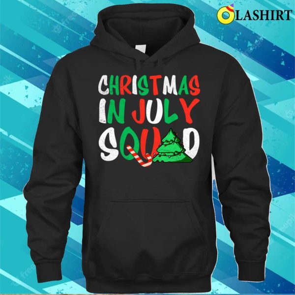 Christmas In July Squad Funny Summer Xmas T-shirt