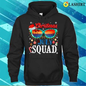 Christmas In July Squad Sunglasses Summer Beach Funny Xmas T shirt 3