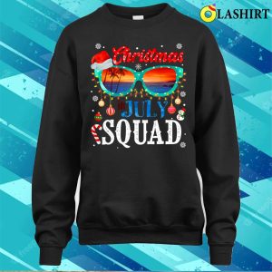 Christmas In July Squad Sunglasses Summer Beach Funny Xmas T shirt 4