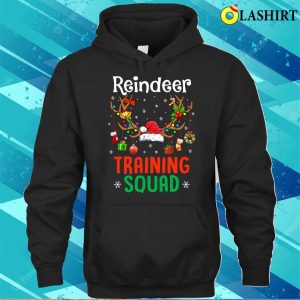 Christmas Running Funny Reindeer Training Squad Team Family Shirt 3