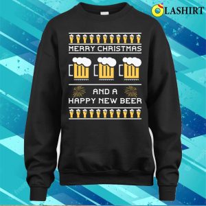 Christmas T shirt Beer Drinking Funny Christmas Ugly Sweater Beer Lover T shirt 4