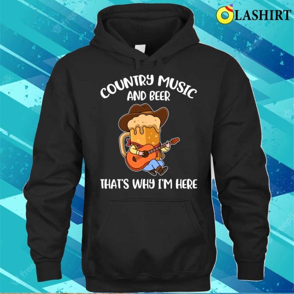 Country Music And Beer Funny Beer Gift T-shirt