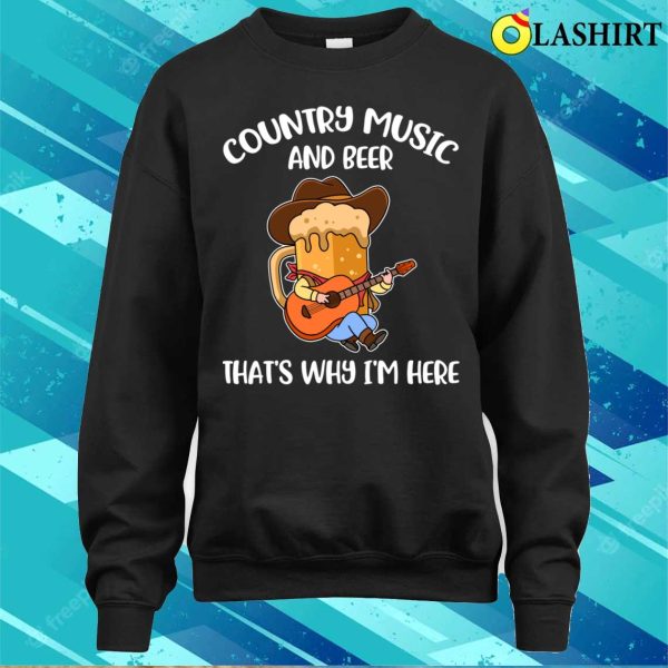 Country Music And Beer Funny Beer Gift T-shirt