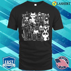 Cute Cat Meow Kitten Funny Cat Tee Gifts For Cat Lover Women T shirt 1