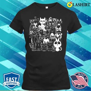 Cute Cat Meow Kitten Funny Cat Tee Gifts For Cat Lover Women T shirt 2