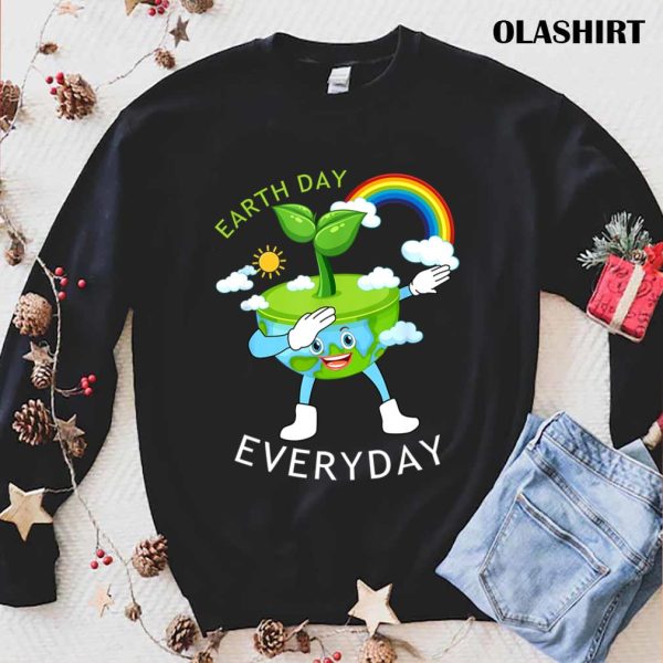 Dabbing Earth Day Everyday Tree Animals, Funny Happy Trees T-shirt