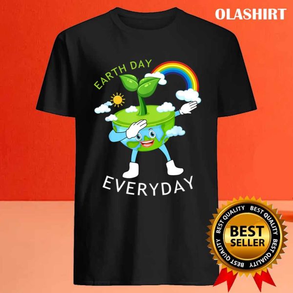 Dabbing Earth Day Everyday Tree Animals, Funny Happy Trees T-shirt