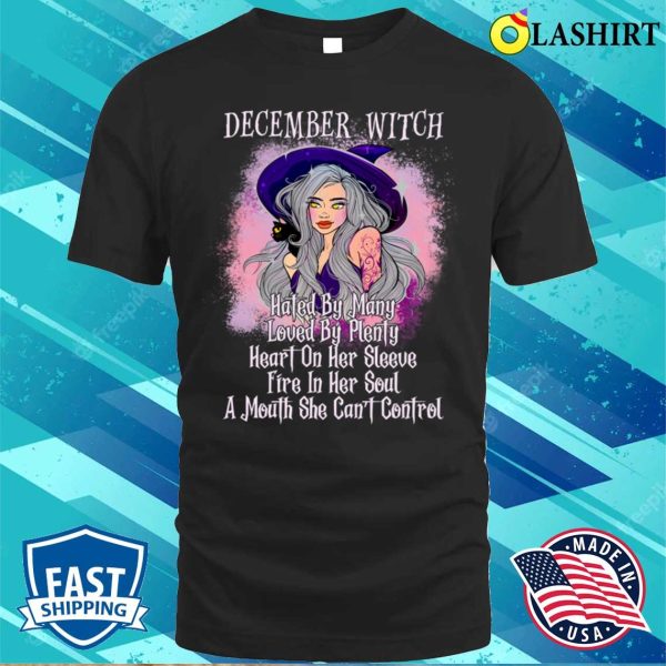 December Witch Women Halloween Funny Shirt, December Witch Women Halloween Funny Shirt