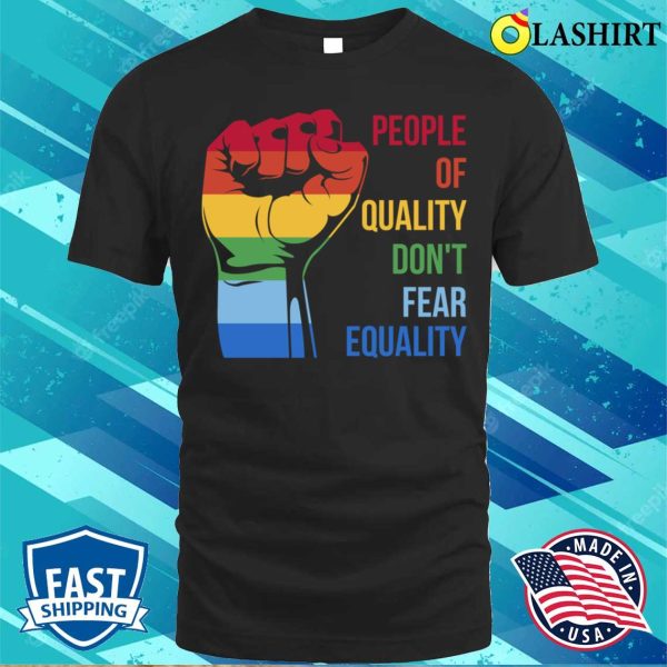 Don’t Fear Equality Funny Gender Fluid Gift T-shirt