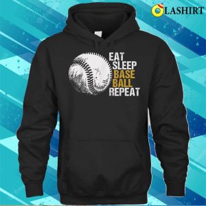 Eat Sleep Baseball Repeat Baseball Player Funny Baseball Men T shirt 3