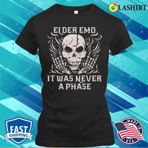 Elder Emo Funny Goth Gift T shirt 2