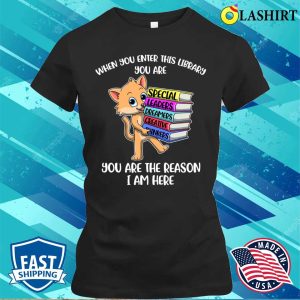 Enter This Library Funny Librarian Gift T shirt 2