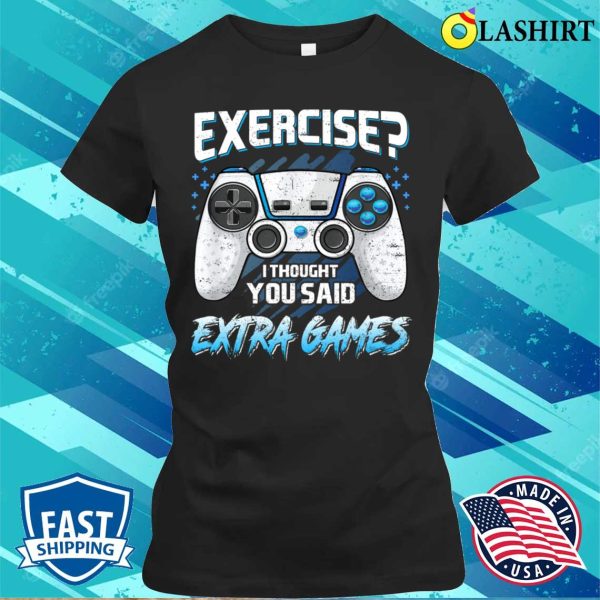 Extra Lives Funny Video Game Controller Retro Gamer Boys Shirt