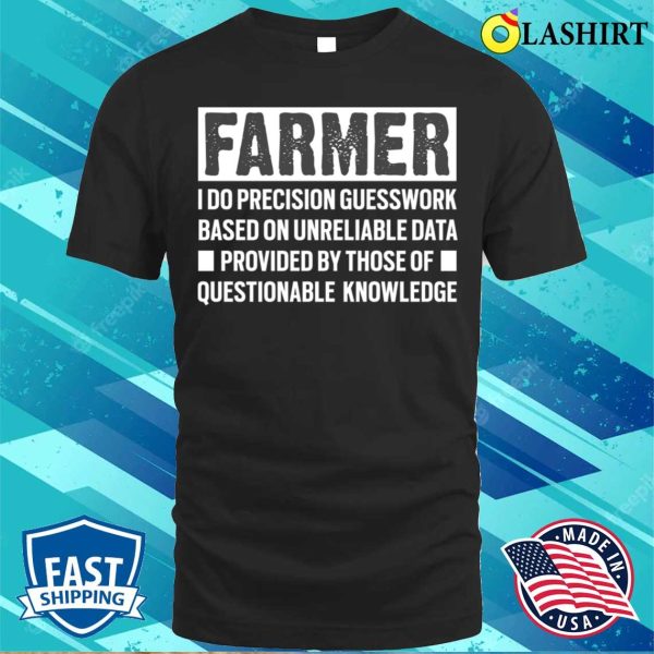 Farmer Definition Funny Farming Description T-shirt